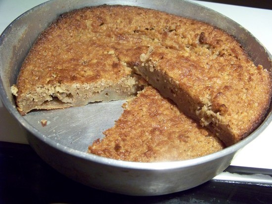 Gâteau aux noix et pépites de chocolat