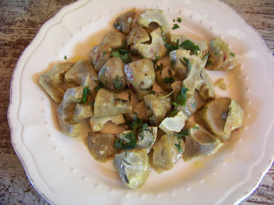 salade d’artichauts de printemps