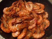 Gambas flambées au pastis