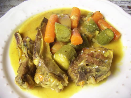 agneau aux légumes de printemps