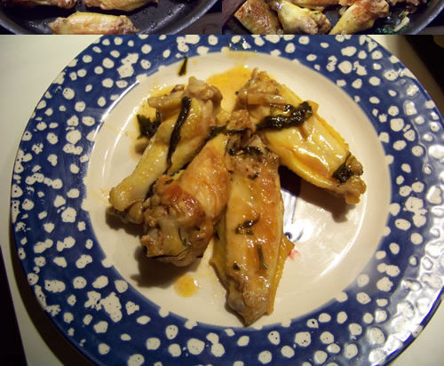 Ailerons de poulet sautés
