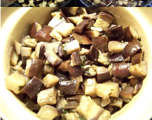 Aubergines marinées aigres douces