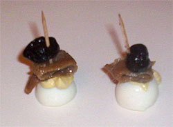 pinchos oeuf anchois olive