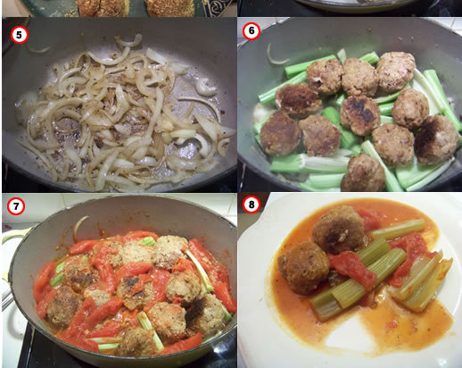 boulettes de viande au céleri