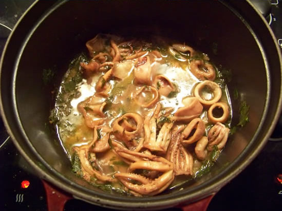 Calamars à la florentine