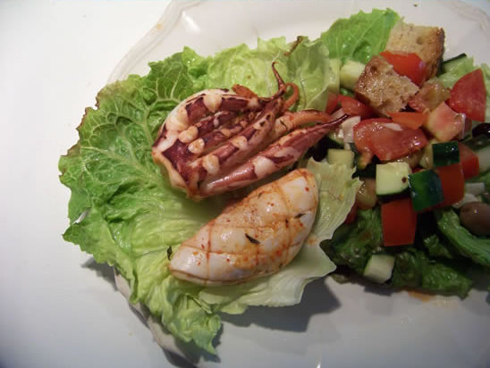 gros calmars à la plancha
