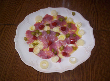 carpaccio de thon – variante