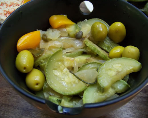 courgettes au citron confit