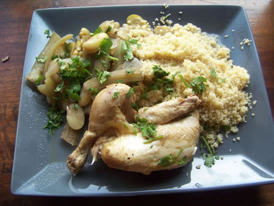 couscous aux cardons et aux fèves