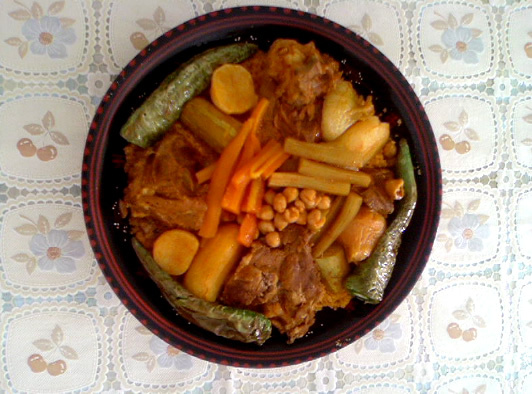couscous à l’agneau – recette de Saida