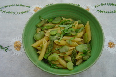 Pasta aux asperges et fèves (Italie)