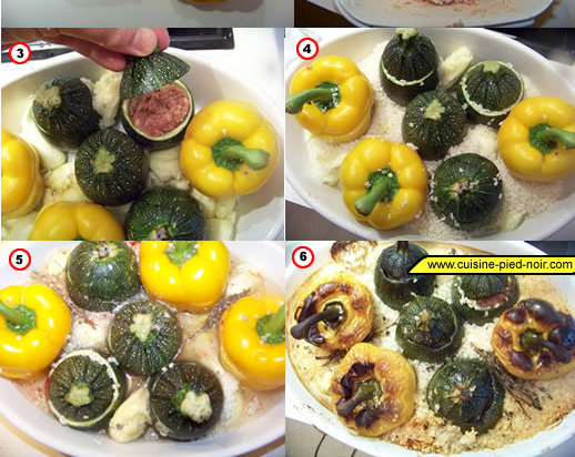 légumes farcis à la viande