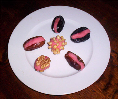 Recette dattes pruneaux et fruits secs à la pâte d’amande