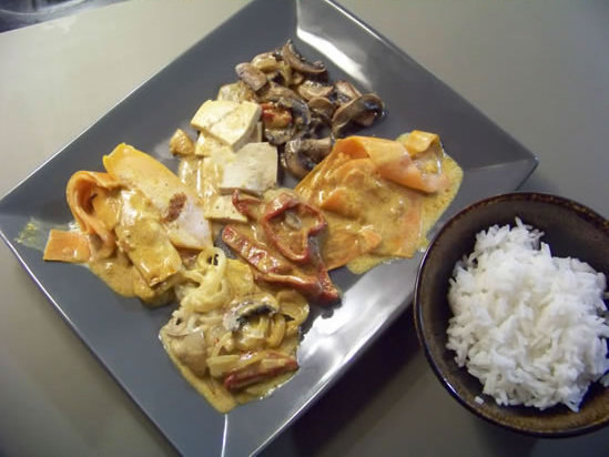 curry de légumes végétarien