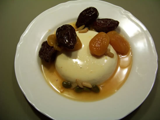 panacotta aux fruits secs