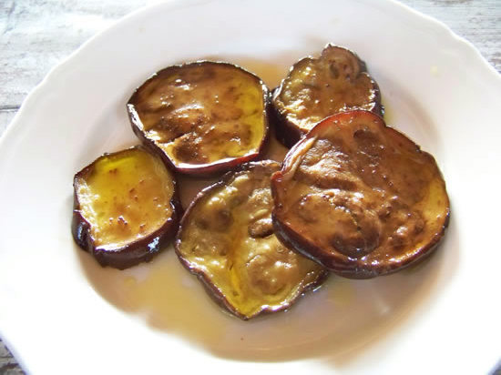 aubergines grillées en salade