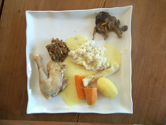 poule au pot farcie d’automne