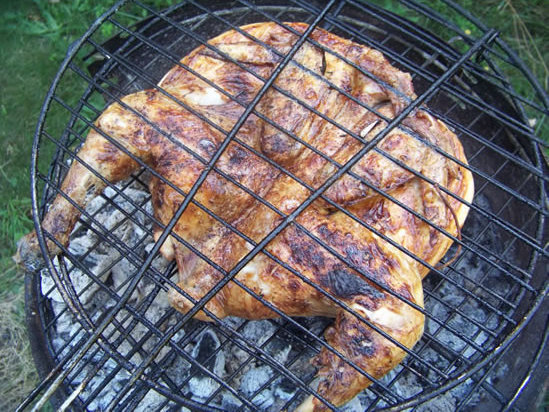 Poulet en crapaudine