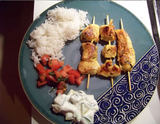 brochettes de poulet