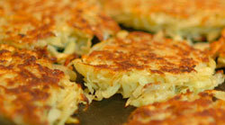 Recette Mini crêpes de pomme de terre et d’oignon (Israel)