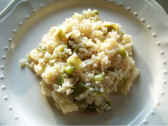 risotto aux poireaux
