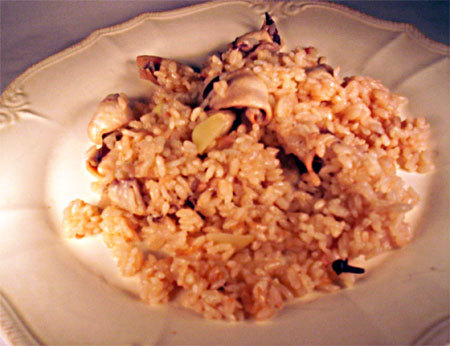 riz aux calamars
