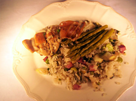 Recette Riz au lapin et au vert de l’Ebre