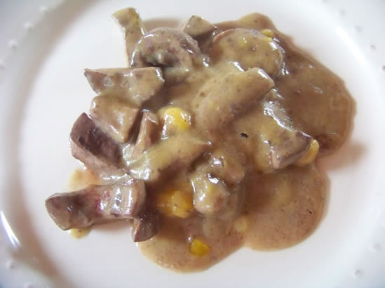Rognons sauce moutarde sans lait ni gluten