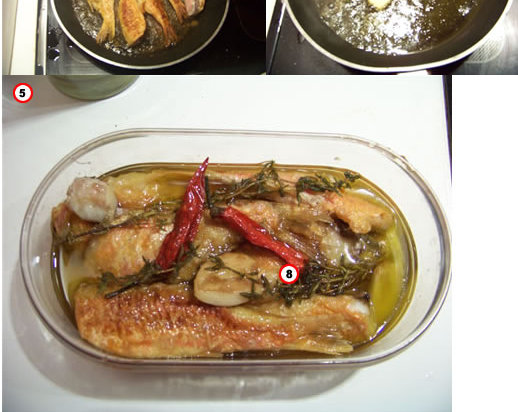 Rougets à l’escabêche