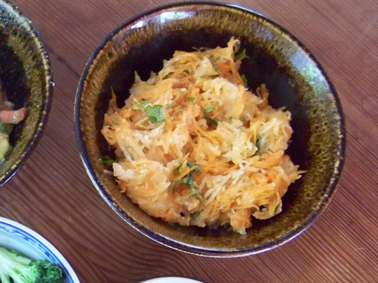 salade de daikon et carottes