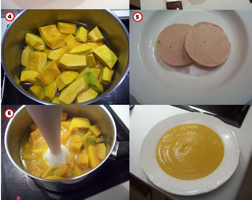 soupe de courge au foie gras