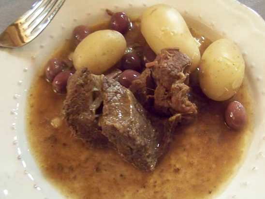 tajine de boeuf aux olives et citron confit