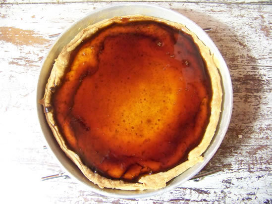 Tarta de queso – tarte au fromage frais, citron et caramel