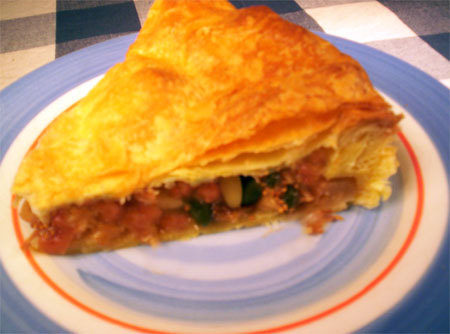 tourte aux pommes et aux fruits secs