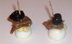 recette de pinchos oeuf anchois olive