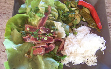 recette de Boeuf grillé bleu sauce mix asiatique