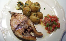 recette de Bonite à la plancha -comme à Llanes
