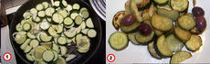 recette de courgettes sautées aux oignons et olives