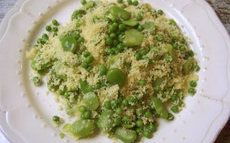 recette de couscous mesfouf aux petits pois et aux fèves