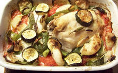 recette de poisson au four aux légumes