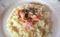 recette de Risotto aux topinambours et saumon fumé