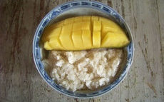 recette de riz gluant au lait de coco et mangue