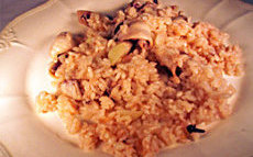recette de riz aux calamars