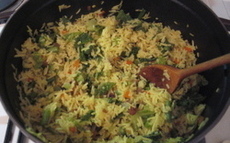 recette de Riz aux épinards (recette grecque)