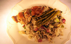 recette de Recette Riz au lapin et au vert de l’Ebre