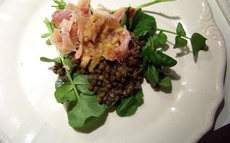 recette de salade de lentilles aux pieds de porc