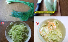 recette de Salade de crevettes aux fenouils