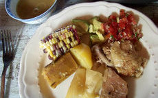 recette de Sancocho columbiano (pot au feu à la manière colombienne)