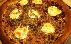 recette de Recette tarte salée à l’aubergine et au chèvre