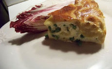 recette de tourte à la brousse et aux petits pois